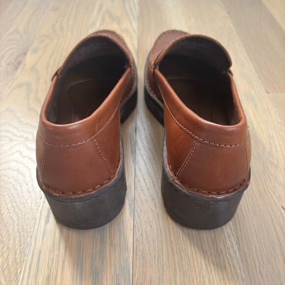 Like New Worn Once Born Brown Carrera Leather Penny Loafers - Picture 7 of 9